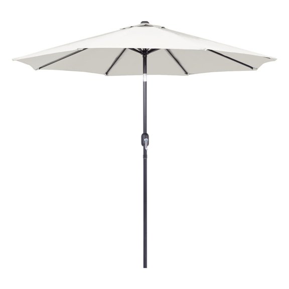 Backyard Expressions Off White Patio Umbrella, 9 ft Outdoor Table Umbrella