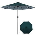 thumbnail image 1 of Backyard Expressions 9ft Solar Patio Umbrella with 32 LED Lights – Outdoor Market Umbrella with Tilt & Crank, Solar-Powered Lighting, Water-Resistant Fabric for Patio, Deck, Garden, Pool, 1 of 6