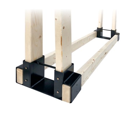 Backyard Expressions Firewood Log Bracket Kit For Log Rack, Build to Your Own Specs
