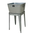 thumbnail image 1 of Backyard Expressions Galvanized Metal Beverage Tub Cooler, Planter, Washbin, Rustic Grey/Silver, 1 of 3