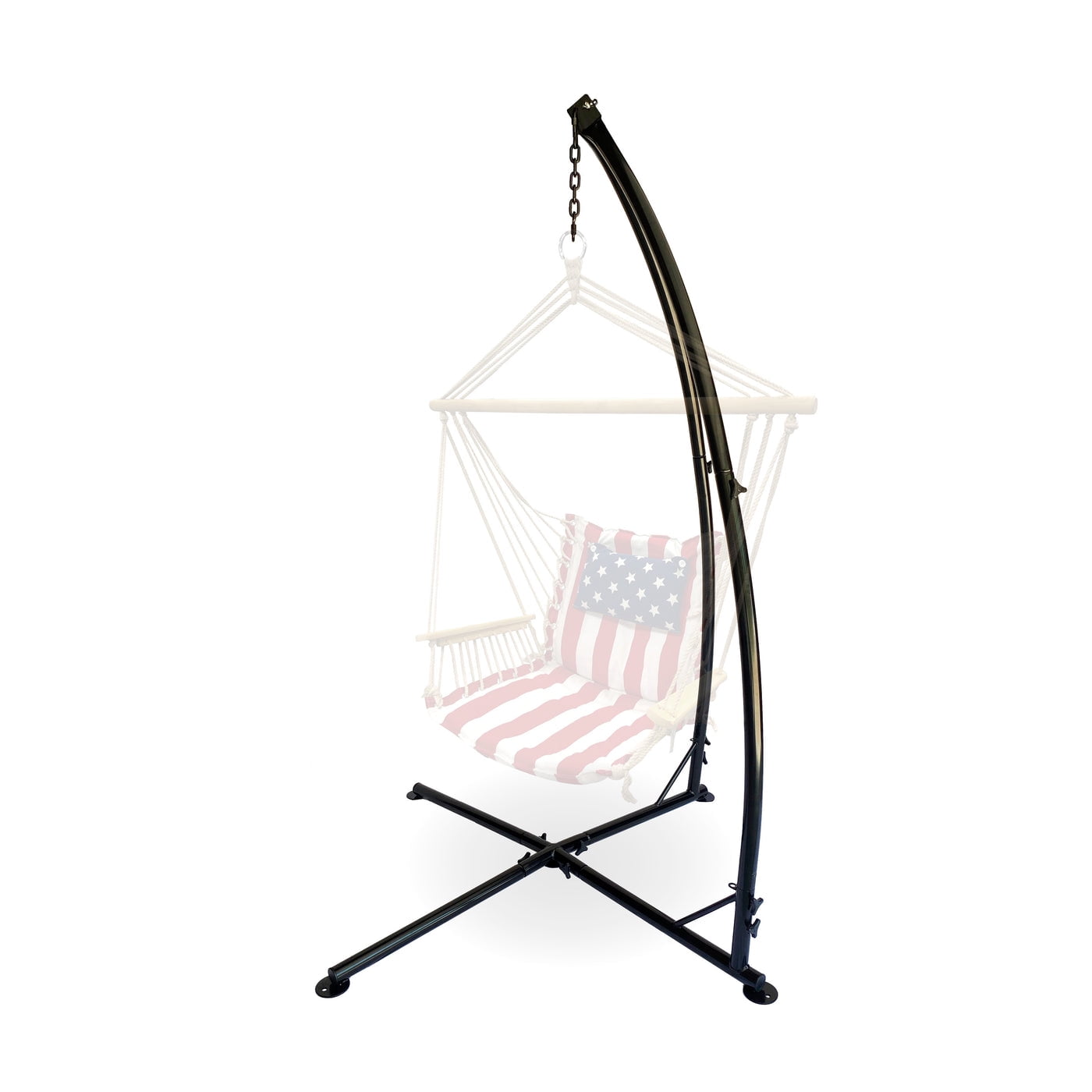 Backyard Expressions Hammock Swing Stand for Indoor/Outdoor, Heavy Duty Hanging Chair Stand