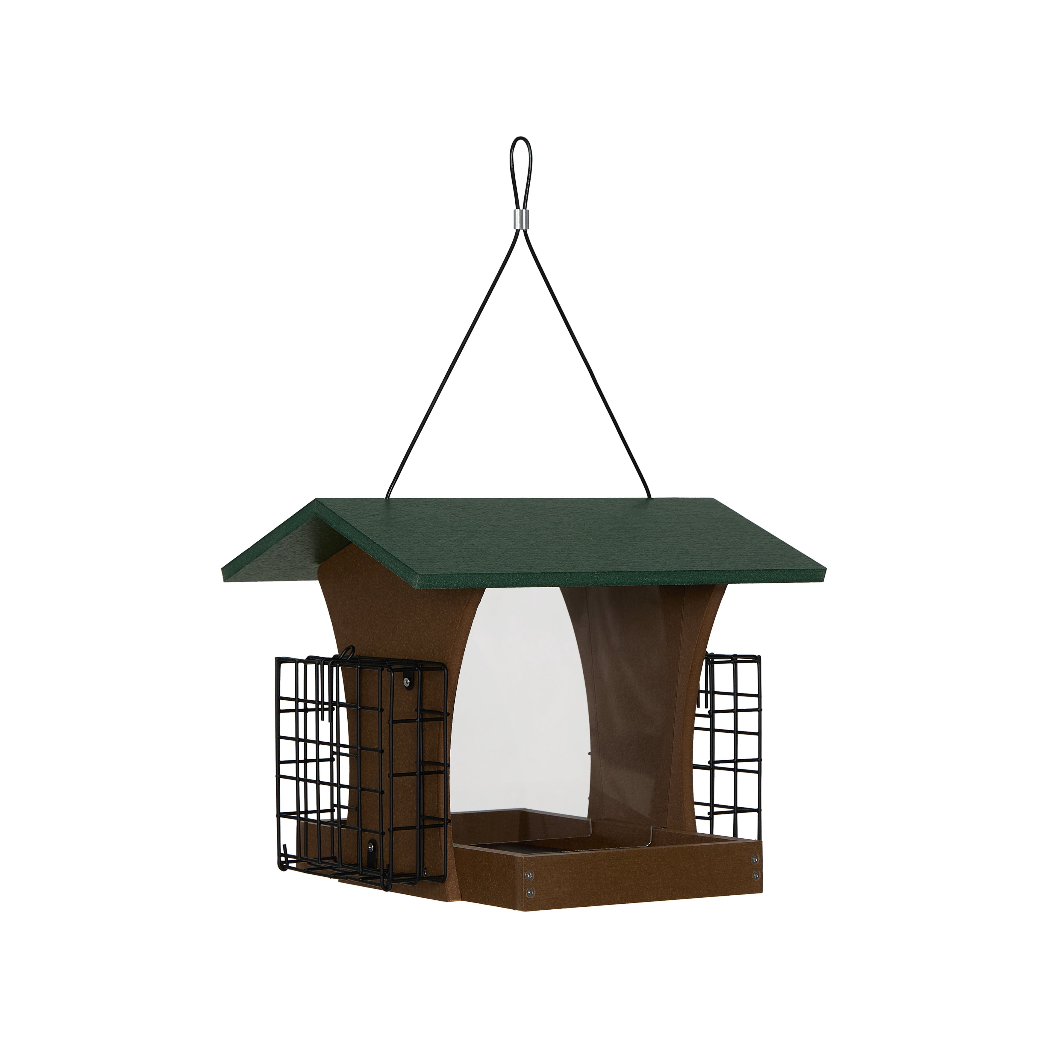 Backyard Expressions SIERRA Plastic Lumber Bird Feeder w/ Suet Cages