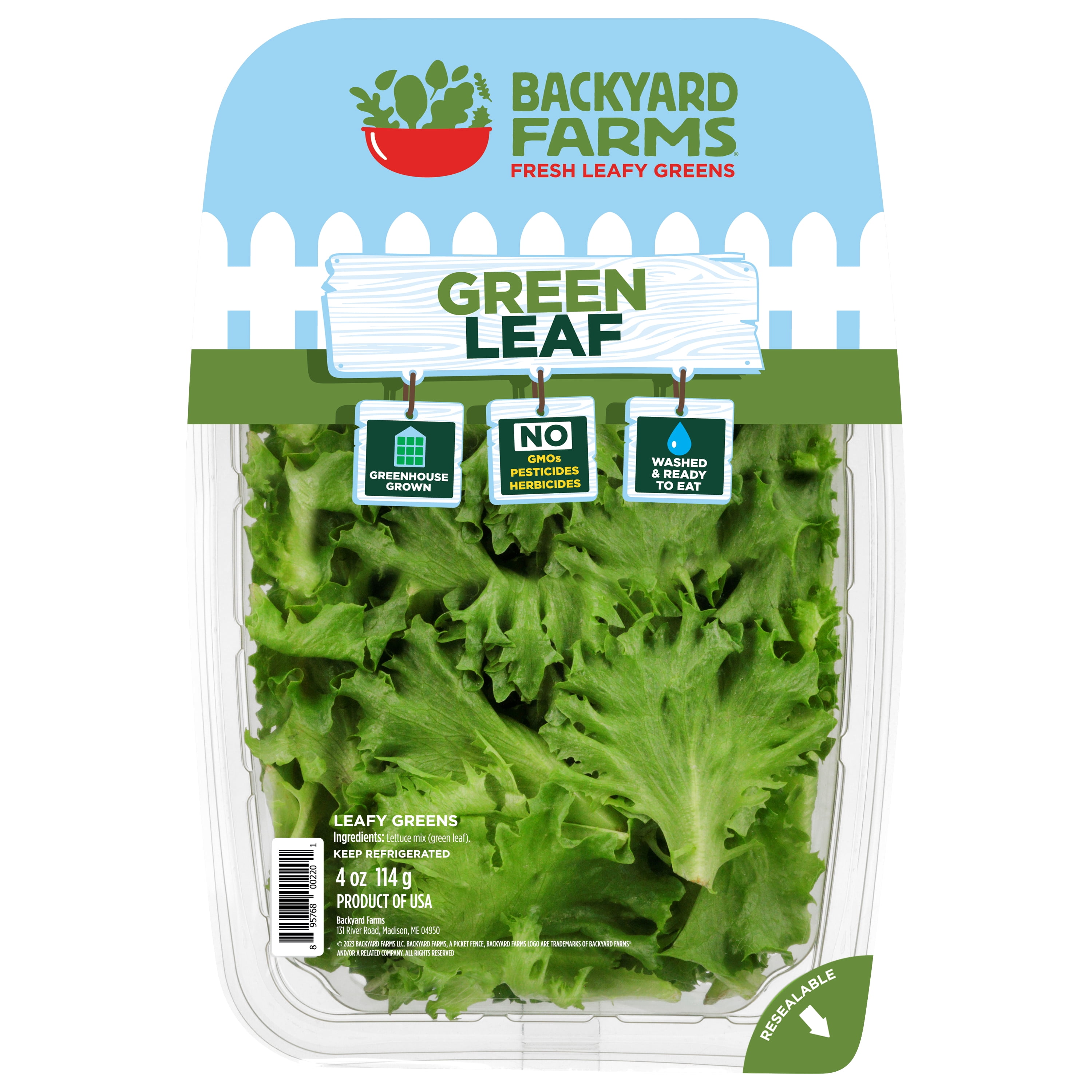 Backyard Farms® Green Leaf Lettuce 4oz
