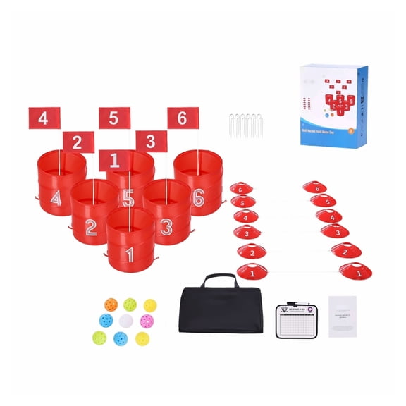 Backyard Golf Game Set, 6 Hole Portable Golf Course for Adults & Kids, Outdoor Yard Games for Lawn, Park, Beach, Family Entertainment, Golf Chipping Practice
