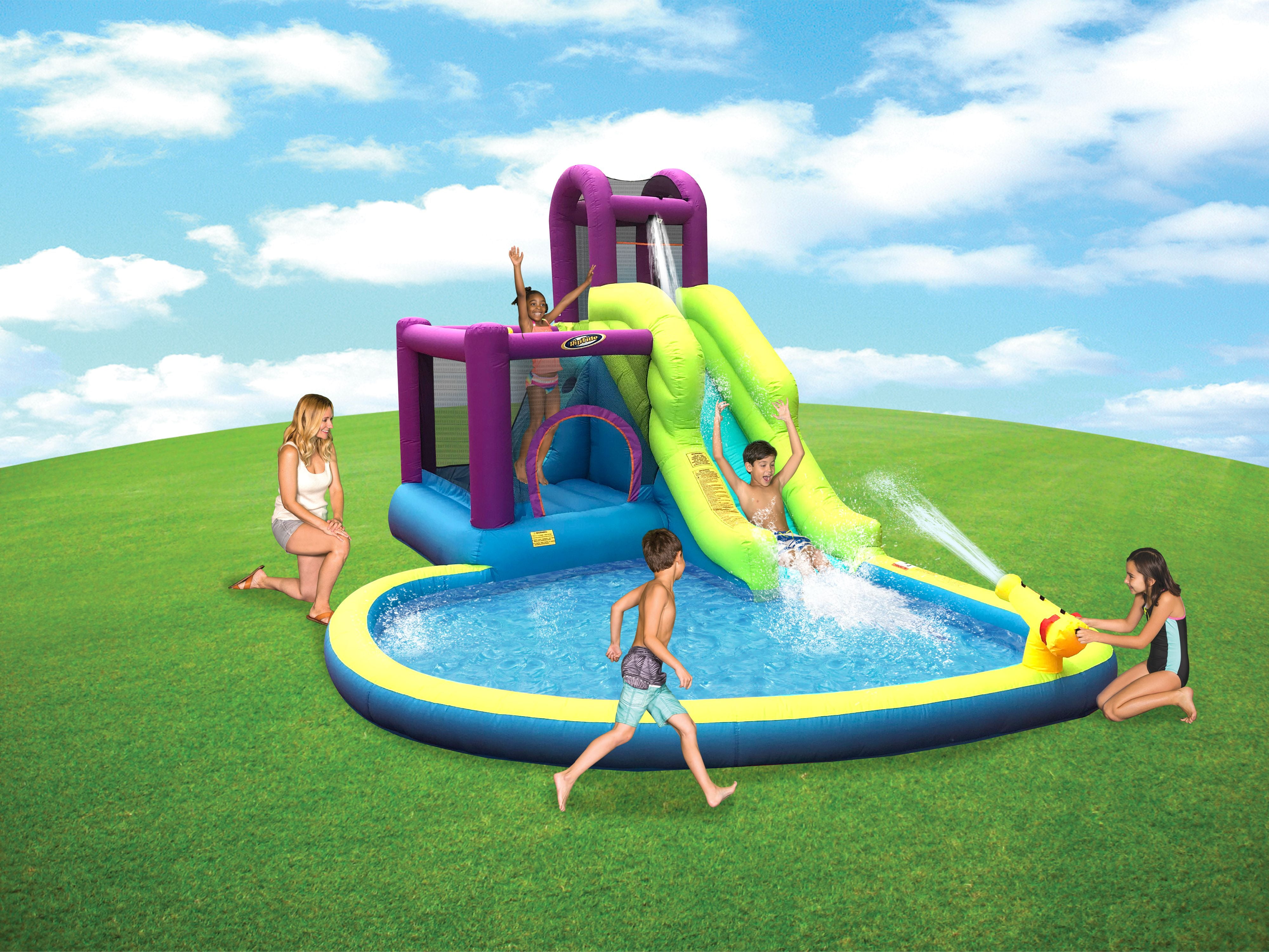 Backyard Inflatable Jump N Slide Water Park
