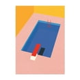 thumbnail image 1 of Backyard Pool - Illustration Unframed Wall Art Print 5 x 7 inches, 1 of 16