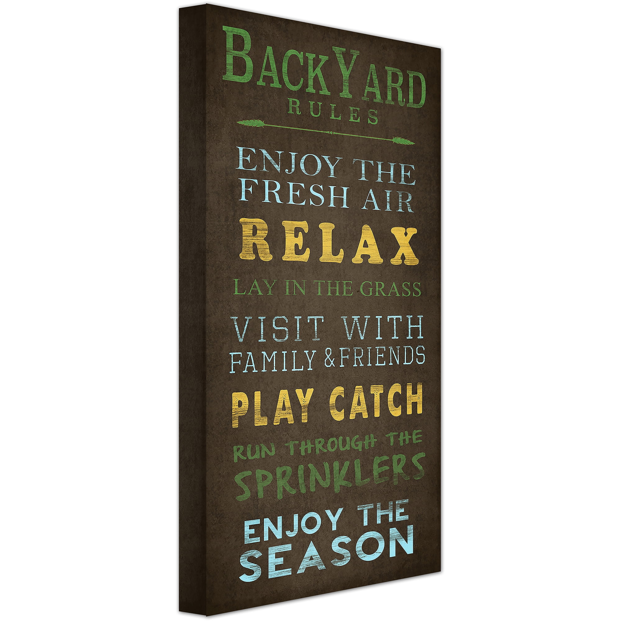 Backyard Rules II Wall Art