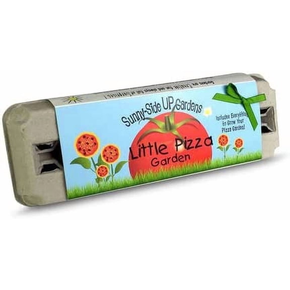 Backyard Safari, Sunny Side up Little Pizza Garden Kit Outdoor for Planting Tomato, Basil, Oregano