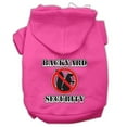 thumbnail image 1 of Backyard Security Screen Print Pet Hoodies, Bright Pink - Medium 12, 1 of 1