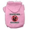 thumbnail image 1 of Backyard Security Screen Print Pet Hoodies, Light Pink - Small 10, 1 of 1