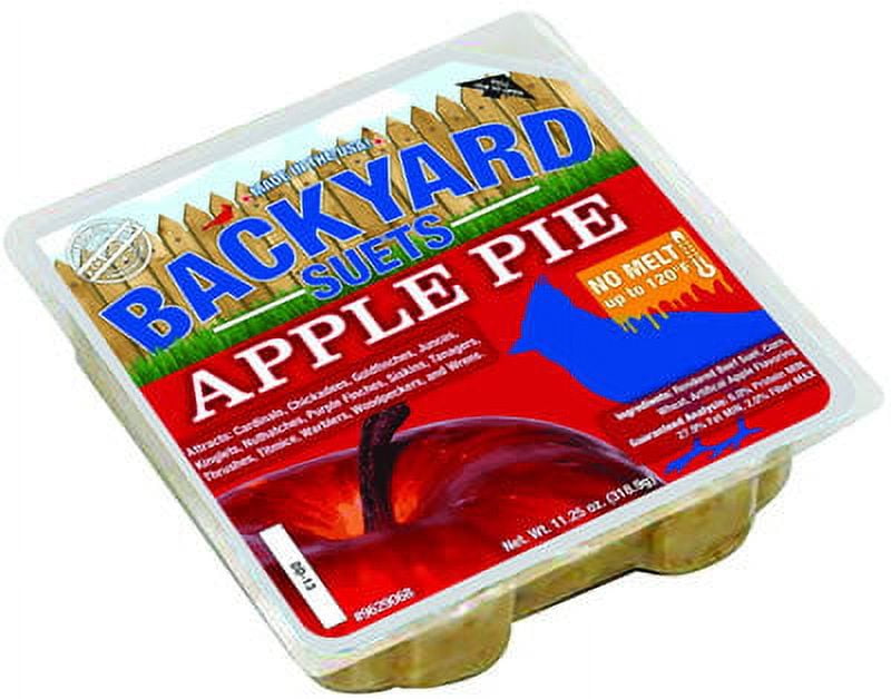 Backyard Seeds Apple Pie No Melt Suet Cake 12 Pack