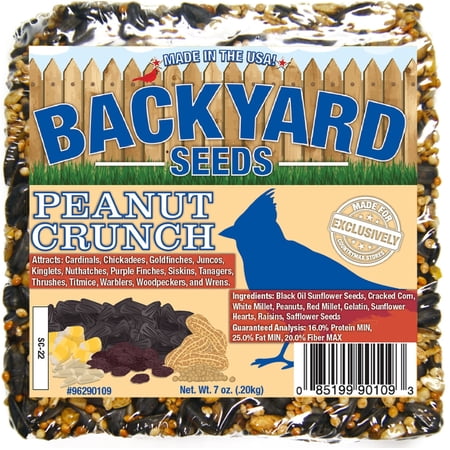 Backyard Seeds Peanut Crunch Seed Cake, 7oz