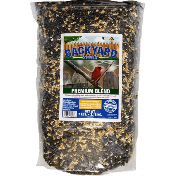 Backyard Seeds Premium Blend Bird Seed 20 Pounds