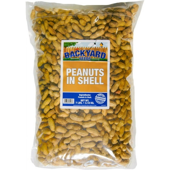 Backyard Seeds Raw Peanuts in the Shell 7 Pounds