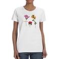 thumbnail image 1 of Backyard Variety I T-Shirt Women -Annie Warren Designs, Female Small, 1 of 4