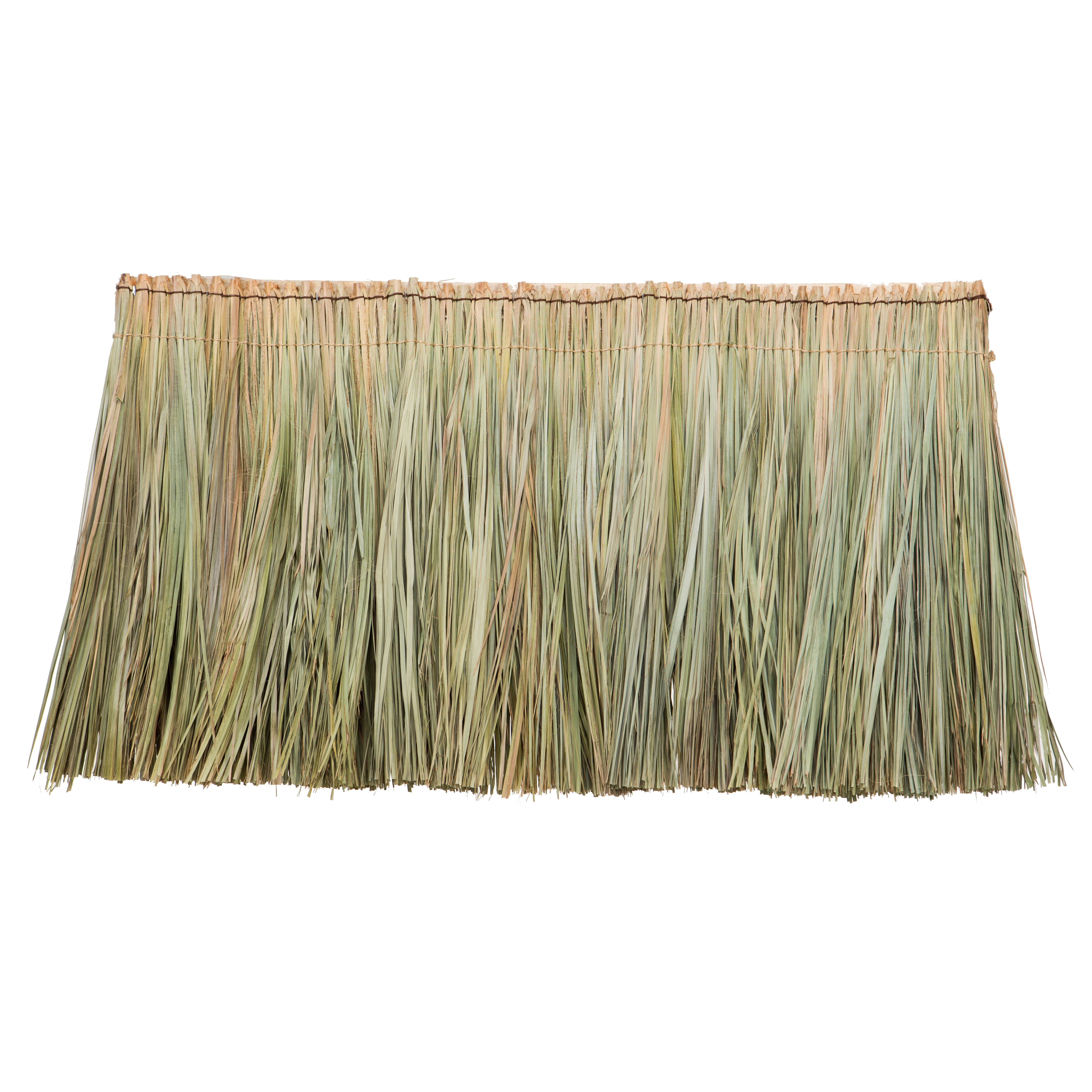 Tahitian Palm Thatch Panel 24" H x 36" L Natural Grass Roofing