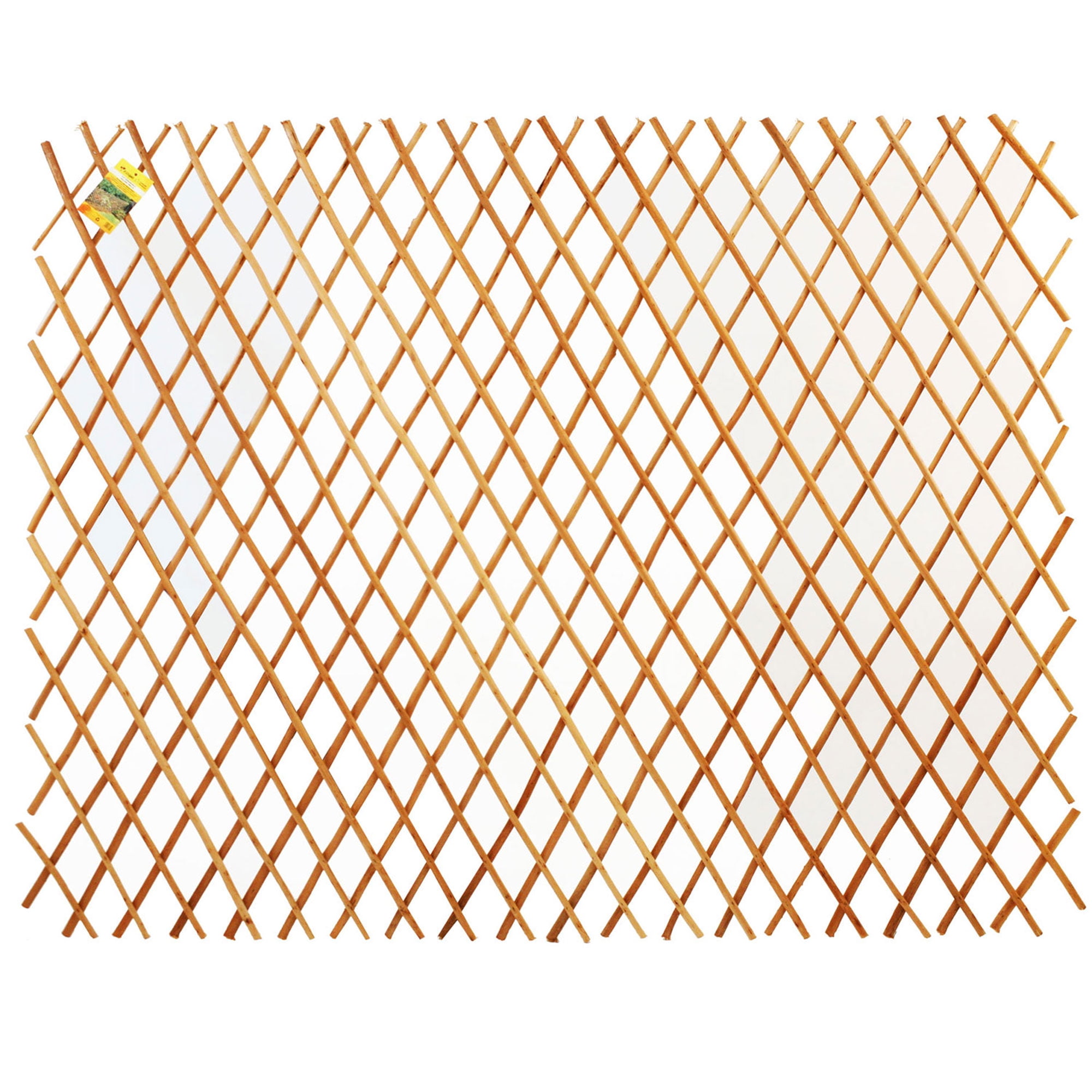 Backyard X-Scapes 72 inch L x 32 inch H x 0.5 inch D Peeled Willow Wood Trellis Plant Support, Size: 36 in