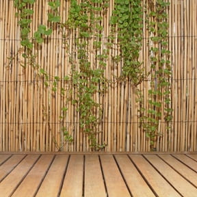 Backyard X-Scapes Jumbo Reed Bamboo Screen Fencing Garden Fence Natural 6 ft H x 16 ft L