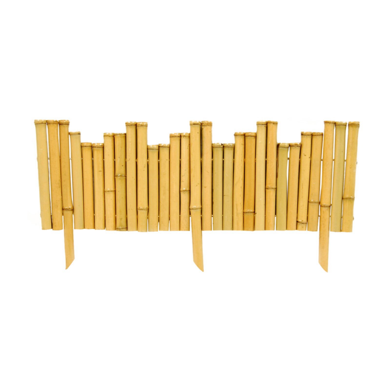 Backyard X-Scapes Natural Bamboo Border Edging for Garden Landscaping 23" L x 8" H (5-Pack)
