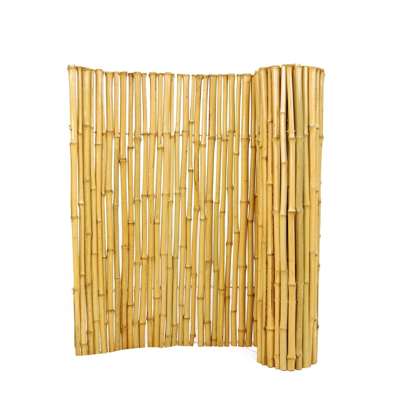 Backyard X-Scapes Natural Bamboo Fencing 6 feet High Outdoor Decorative Rolled Fence Panel 6 ft H x 4 Ft L x 1 In D