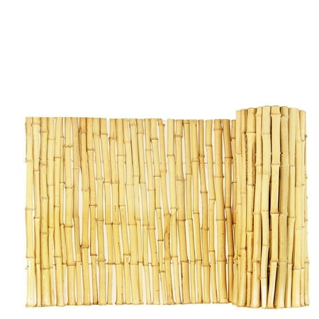 Backyard X-Scapes Natural Bamboo Fencing Garden Screen Rolled Fence Panel 3/4"D x 3'H x 8'L