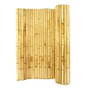 Backyard X-Scapes Natural Bamboo Fencing Garden Screen Rolled Fence Panel 3/4 D x 4 H x 8 L