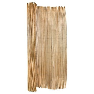 Backyard X-Scapes Natural Peeled Willow Fencing Rolled Panel Fence 6 ft H x 8 ft H