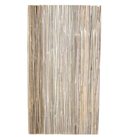 Backyard X-Scapes Natural Raw Split Bamboo Slat Fence 6 ft H x 16 ft L