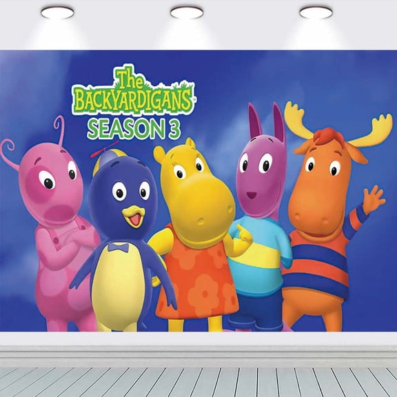 Backyardigans Backdrop Banner Party Supplies Poster Movie Theme Background for Photography Birthday Decorations