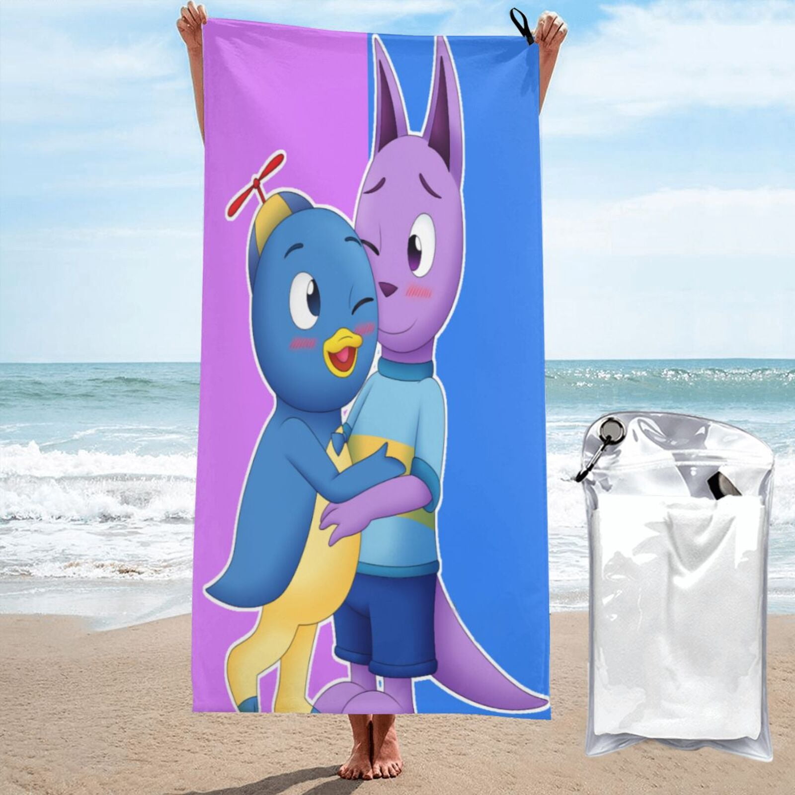 Extra Large Beach Towel 100x180cm - Microfiber, Quick Dry, For Swim, Yoga, Travel & Camping - View #5
