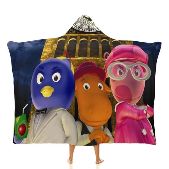 Backyardigans Wearable Blankets Hooded Soft Hoodie Blanket Winter Warm Throw Blankets Cape 40"x50"