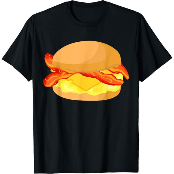 Bacon And Eggs Cheese Sandwich Breakfast Food T-Shirt