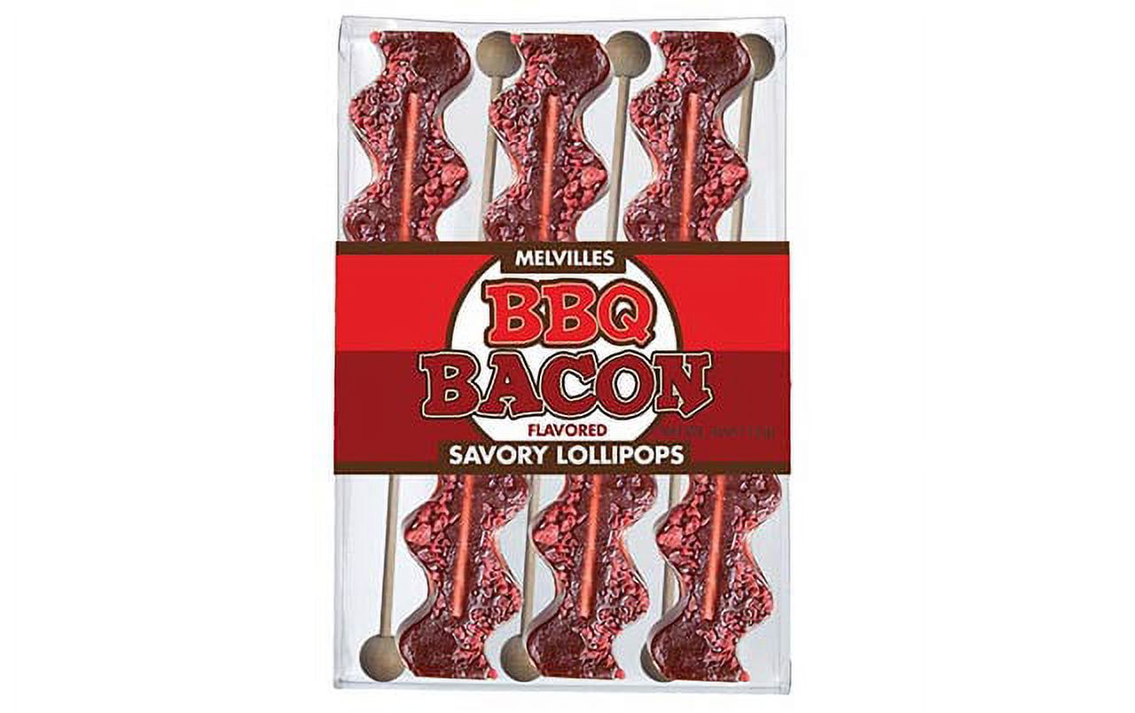 Bacon Barbecue Flavored Lollipops, 6 Pack, 3 Count