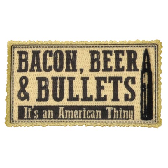 Bacon, Beer, and Bullets Hat Patch