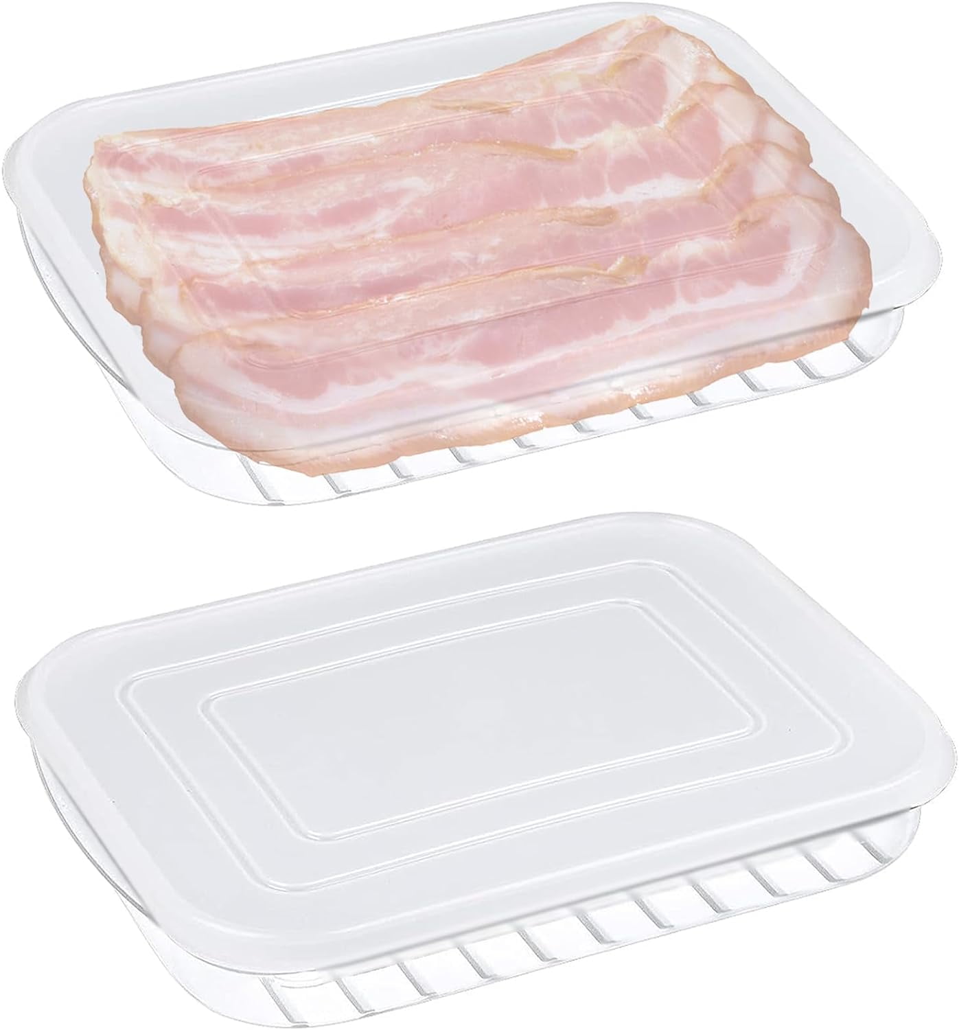 Bacon Container for Refrigerator, Lunch Meat Container for Refrigerator