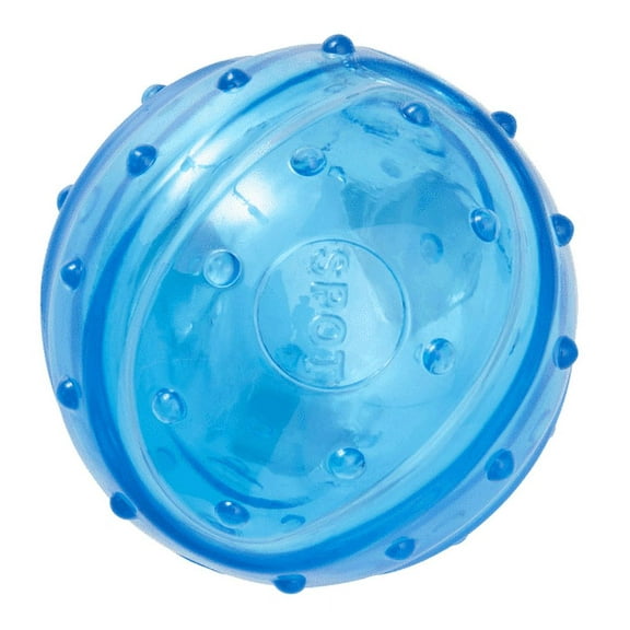 Bacon Flavored Scented Dog Toys Tough Blue Squeakers Choose Ball Bone or Tripod (Ball 3.25")