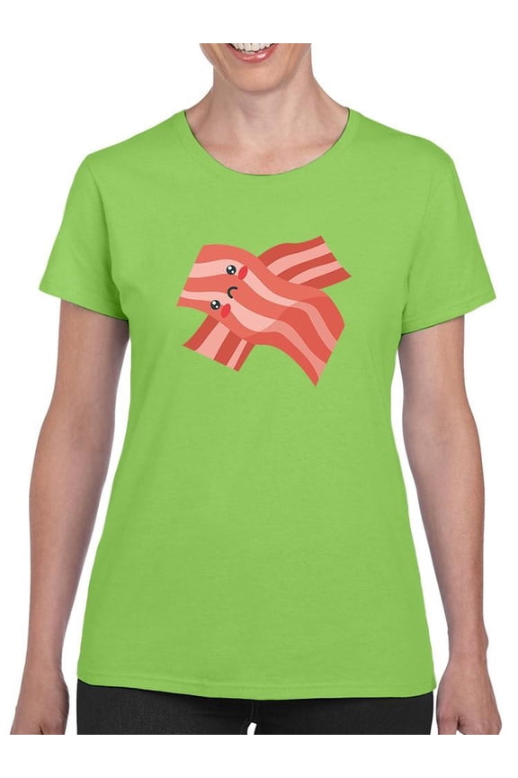 Bacon. Funny Breakfast Squad T-Shirt Women -Smartprints Designs, Female Small