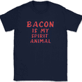 thumbnail image 1 of Bacon Is My Spirit Animal T-Shirt Funny Pig Pork BBQ Grilling Party Cookout Tee - Navy, 5XL, 1 of 1