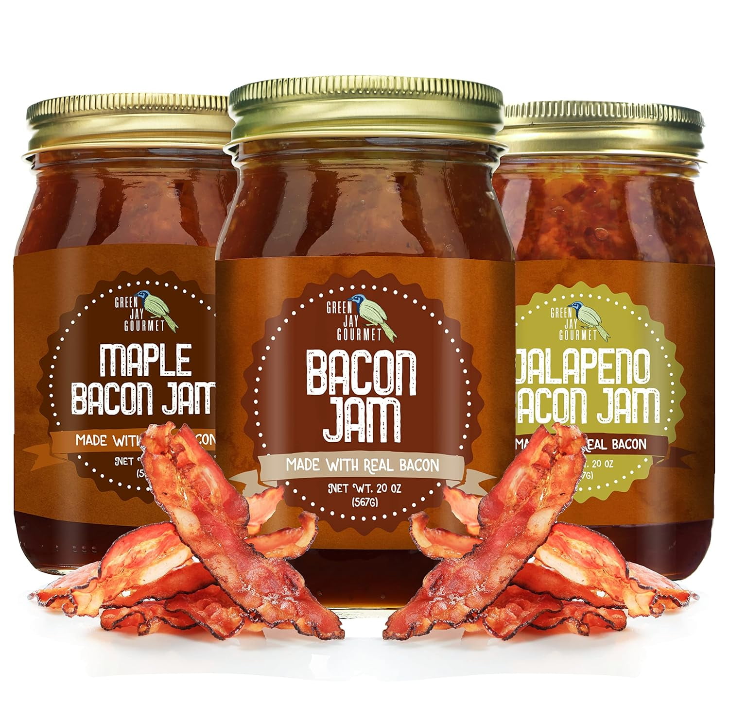 Bacon Jam Sampler Pack Classic Spread for Burgers, Sandwiches, Toast
