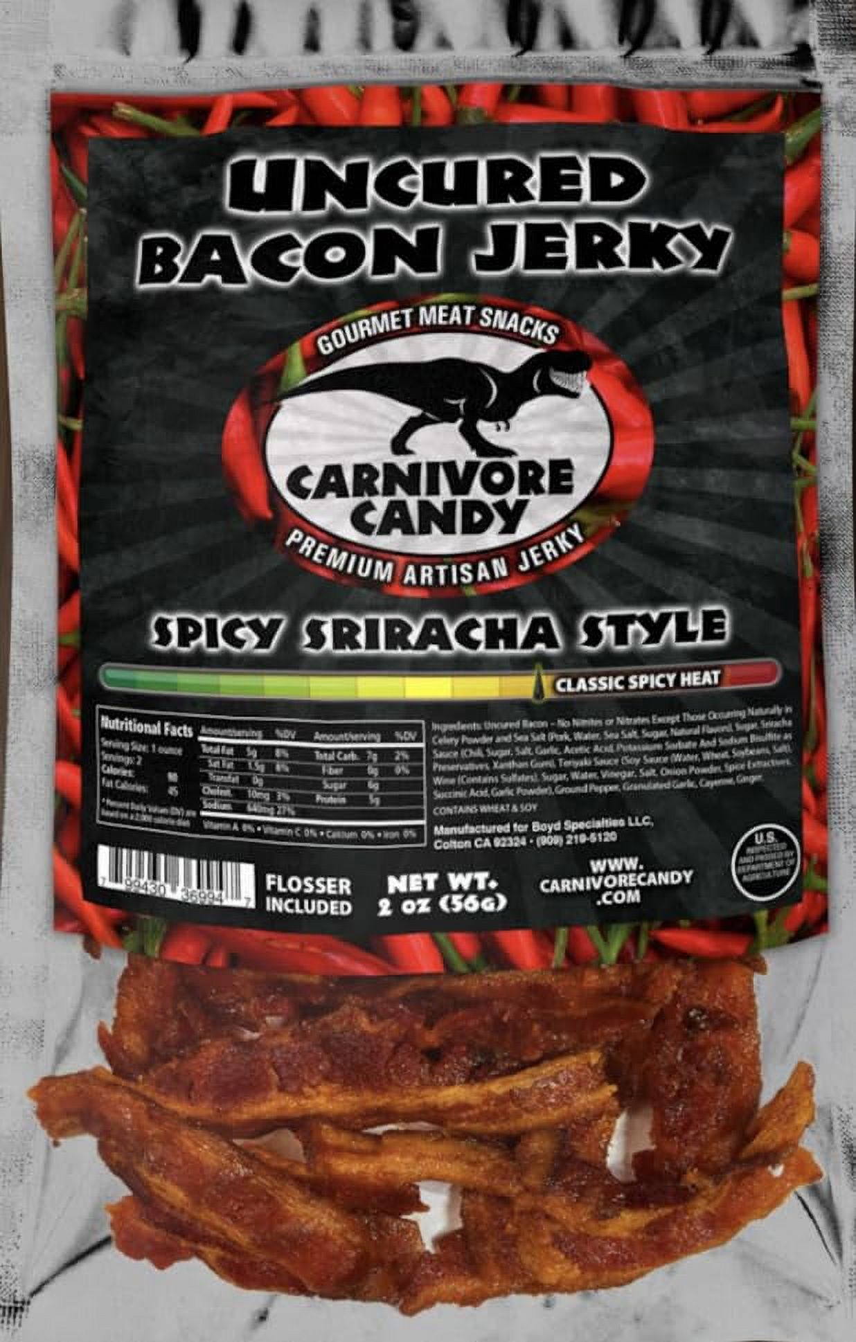 Bacon Jerky JERKY'S Special Bacon Jerky with Amazing taste, MSG