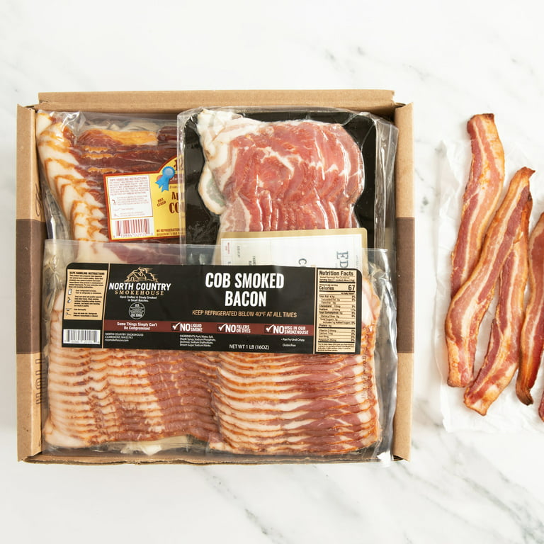 Bacon Lover's Feast in Gift Box - Southern, Northern and European Bacons -  will nuances that range from sweet and salty to peppery to gamey