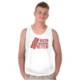 thumbnail image 1 of Bacon Makes Everything Better Foodie Plus Size Graphic Tank Top Brisco Brands 3X, 1 of 5