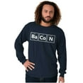 thumbnail image 1 of Bacon Meat Lover Sweats Carnivore Plus Size Long Sleeve Graphic Tee Shirt Brisco Brands 2X, 1 of 5