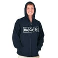 thumbnail image 1 of Bacon Meat Lover Sweats Carnivore Unisex Fleece Graphic Zip Up Hoodie Brisco Brands 5X, 1 of 5