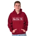 thumbnail image 1 of Bacon Meat Lover Sweats Carnivore Unisex Plus Fleece Graphic Hoodie Brisco Brands 2X, 1 of 5