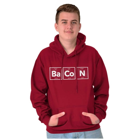 Bacon Meat Lover Sweats Carnivore Unisex Plus Fleece Graphic Hoodie Brisco Brands 2X