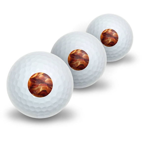 Bacon Novelty Golf Balls, 3pk