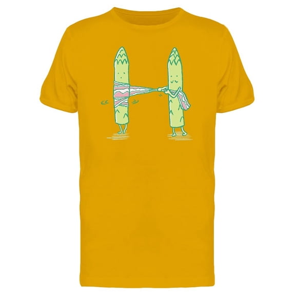 Bacon Roll On Asparagus Tee Men's -Image by Shutterstock