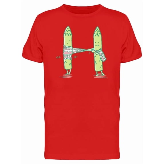 Bacon Roll On Asparagus Tee Men's -Image by Shutterstock