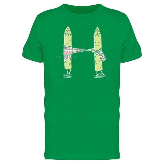 Bacon Roll On Asparagus Tee Men's -Image by Shutterstock